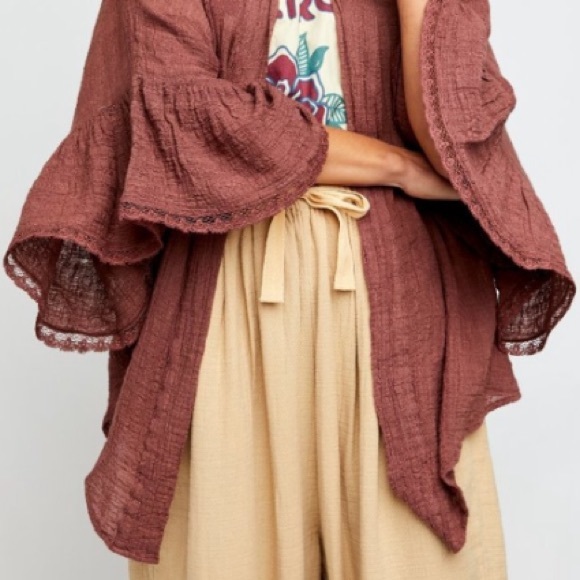 Free People Rosewood Poppy Kimono - Picture 9 of 16